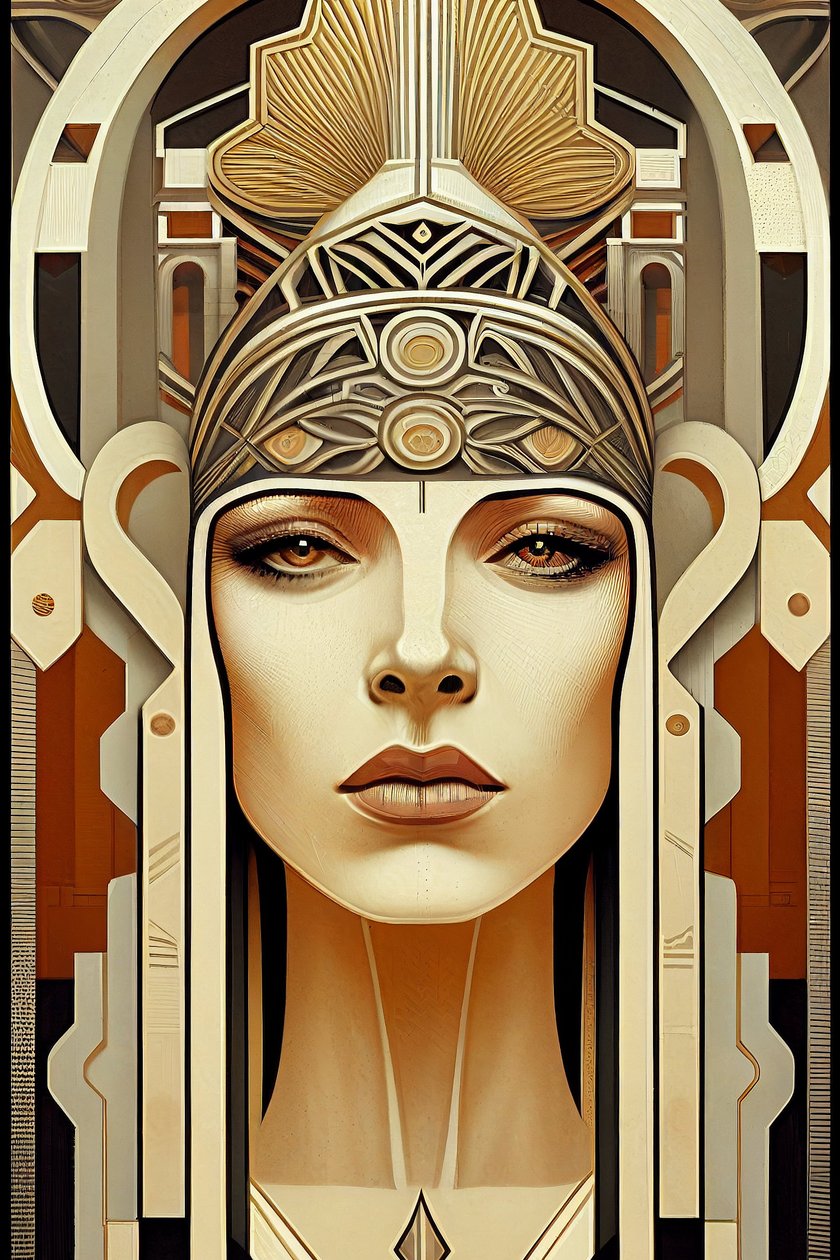 Biomechanische Kunstwerk, Frauen Schönheit von F. Abderrahim