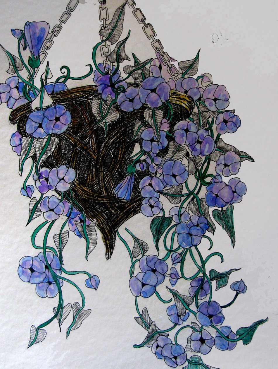 Hängende Blumen von linda arthurs