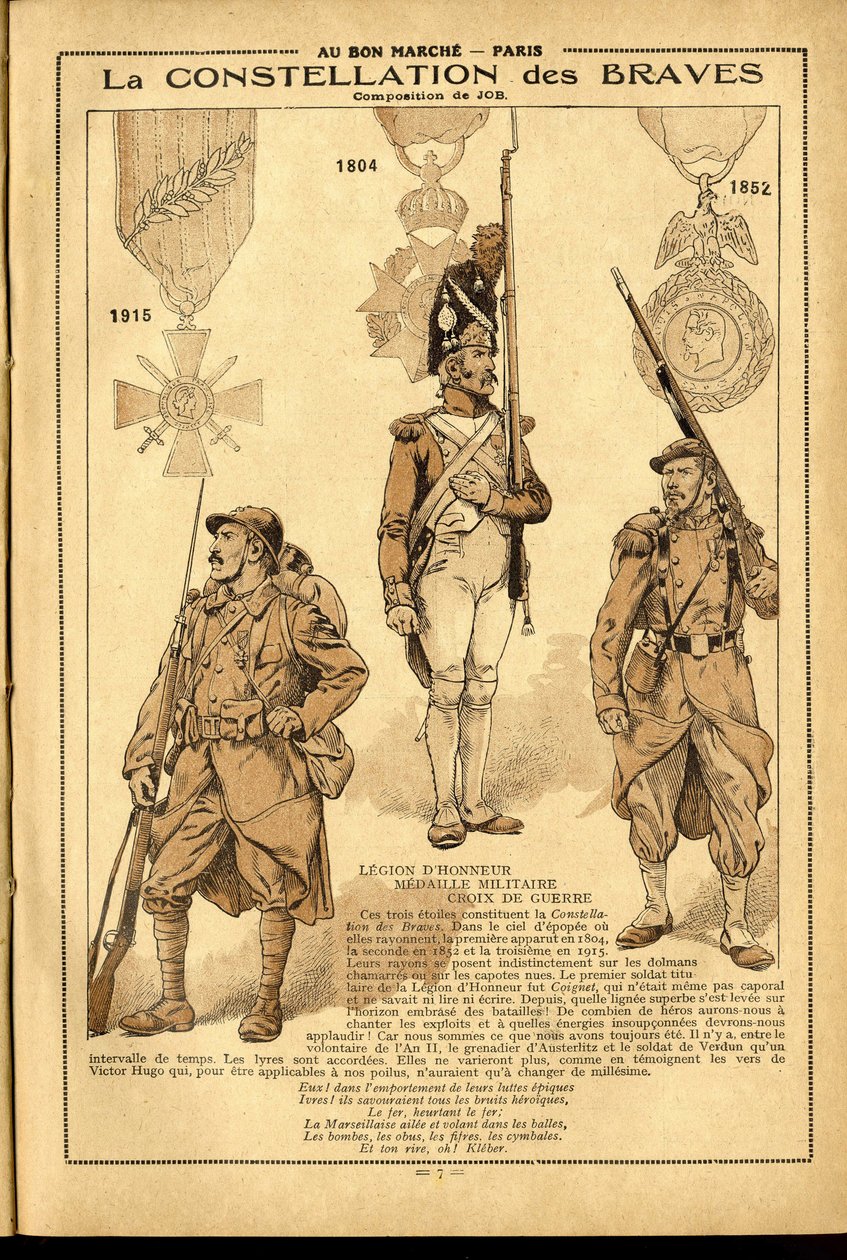 Tagebuch von Bon Marché 1917 - Illustration von Job (Jacques Marie Gaston Onfray de Bréville) (1858-1931): 1905 von pseudonym for Onfray de Breville Jacques Job