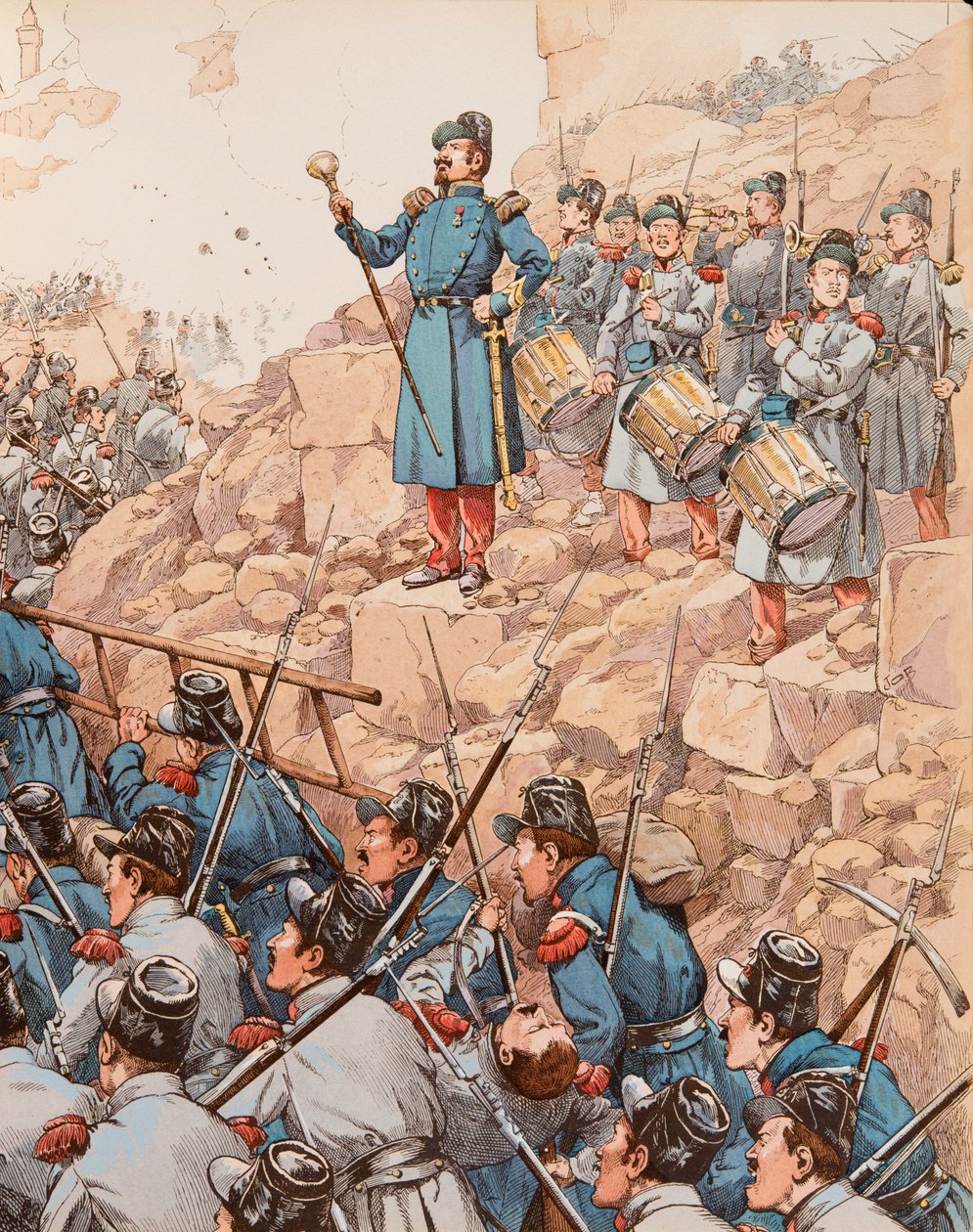 Der Tambourmajor unter Napoleon III. (1808-1873) von pseudonym for Onfray de Breville Jacques Job
