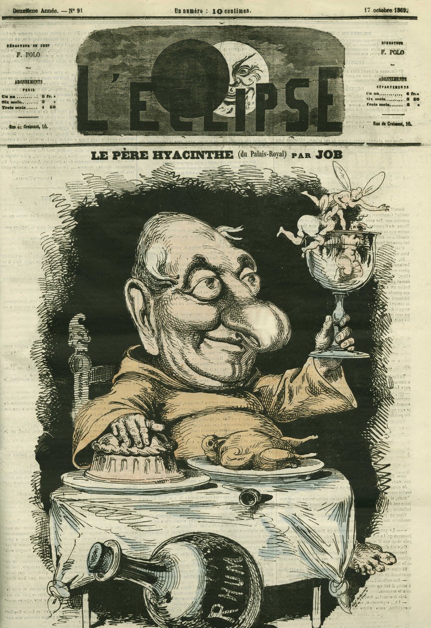 Louis Hyacinthe Duflost dit Hyacinthe (1814-1887), französischer Schauspieler. Titelbild in 