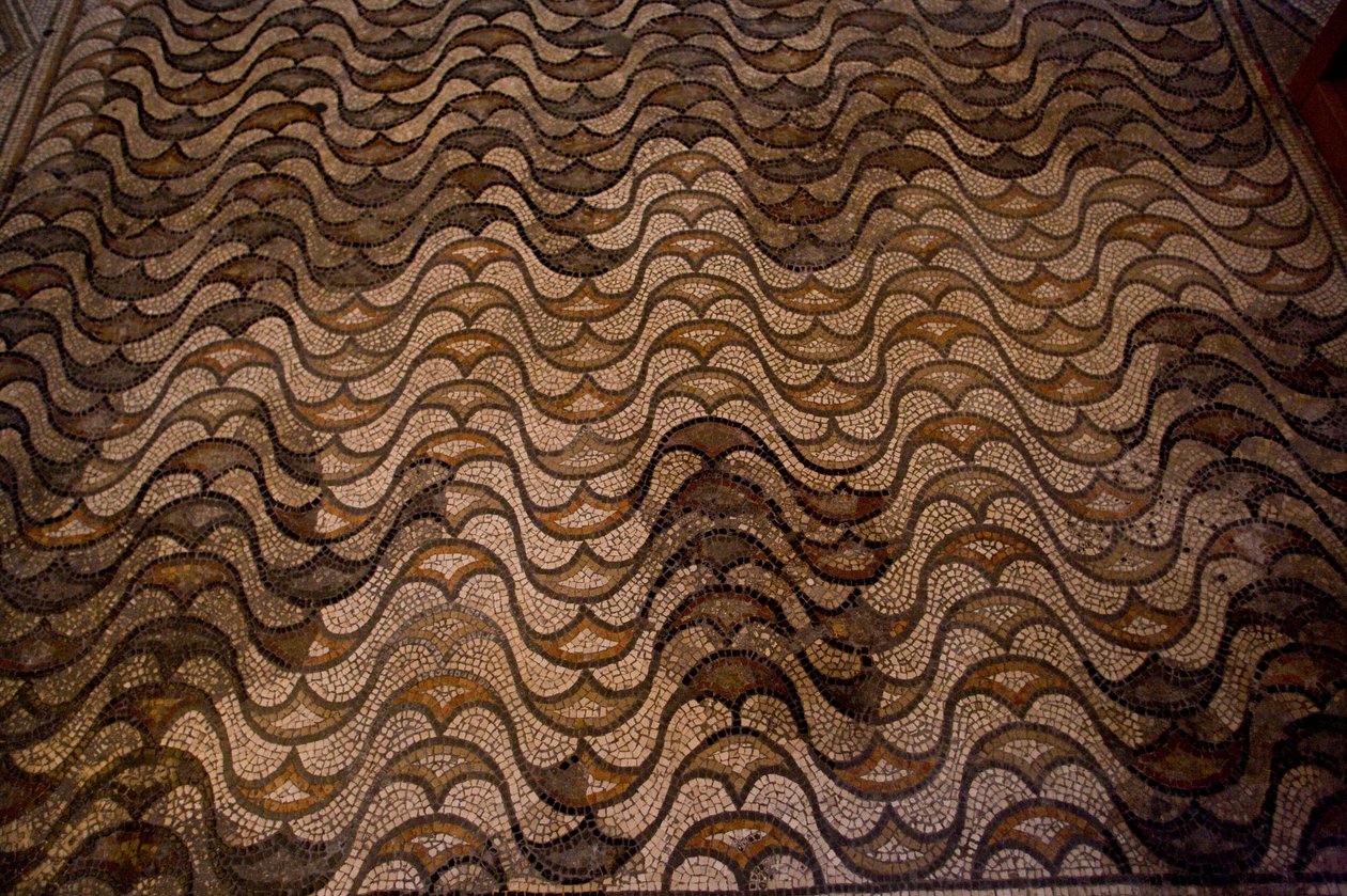 Detail der Bodendekoration (Mosaik) von School Italian
