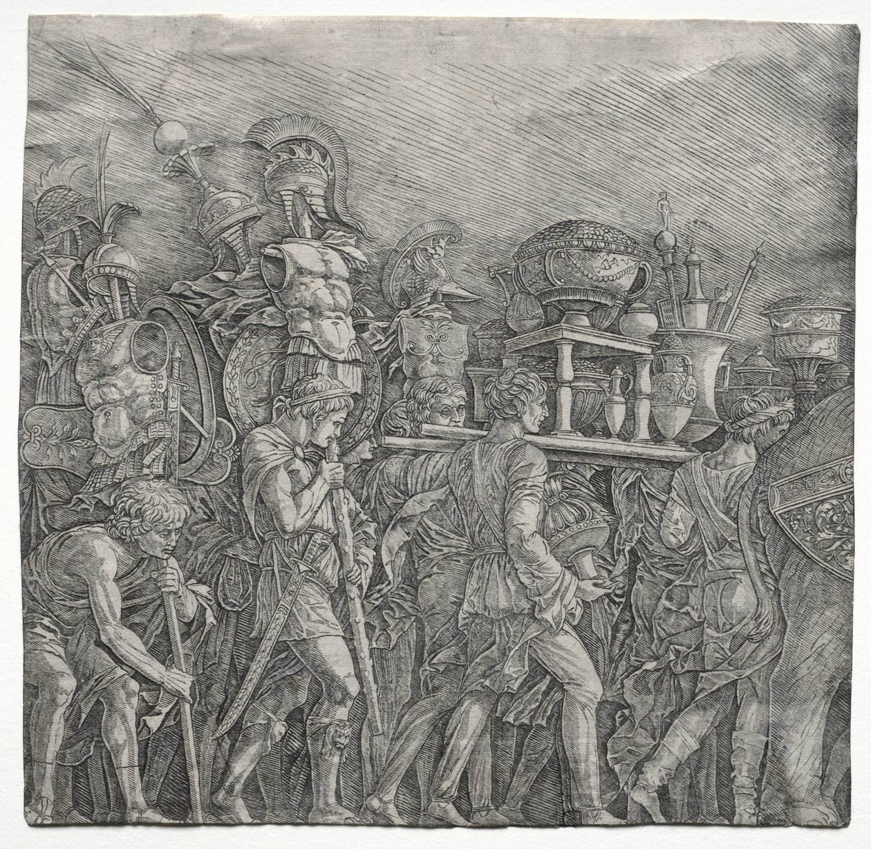 Die Triumphe Caesars: Die Kürassierträger von school of Andrea Mantegna