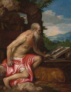 Heiliger Hieronymus in der Wildnis, um 1575-1585 von (1528-88) Veronese