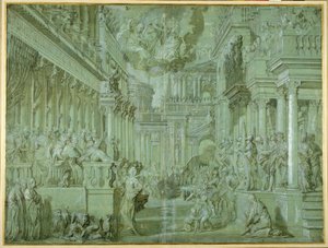 Allegorie zur Feier der Veröffentlichung der Heiligen Liga 1571 von Veronese