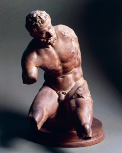 Männlicher Akt, ca. 1572, von Giambologna, Terrakottaskulptur von Giambologna