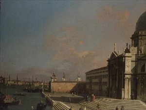 Der Eingang zum Canal Grande, Venedig von Canaletto