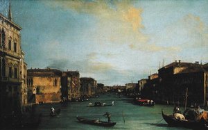 Blick auf den Canal Grande von der Rialtobrücke von Canaletto