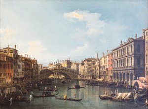 Ansicht von Venedig mit der Rialtobrücke