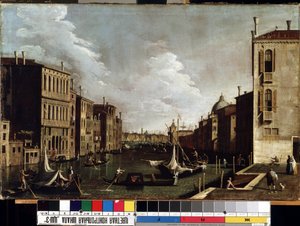 Blick auf den Canal Grande in Venedig von Canaletto