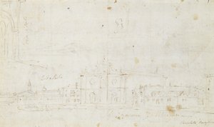 Murano: San Giovanni Dei Battuti, mit Venedig in der Ferne, um 1735-40