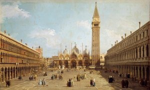 Ansicht des Markusplatzes in Venedig