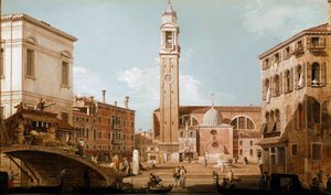 Ansicht des Campo dei Santi Apostoli in Venedig