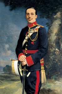 Porträt von Alfonso XIII, König von Spanien in Militäruniform