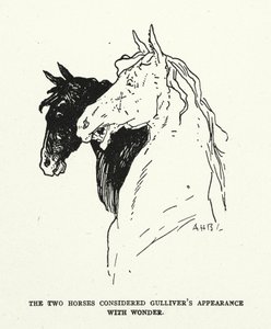 Illustration zu Gullivers Reisen von Jonathan Swift