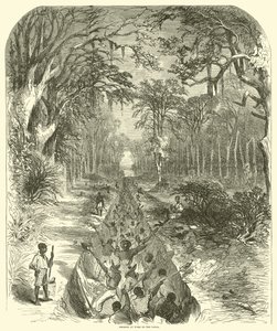 Neger bei der Arbeit am Kanal, März 1863