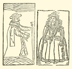 Illustration für The Roxburghe Ballads (Holzschnitt) von (after) English School