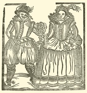 Illustration für The Roxburghe Ballads (Holzschnitt) von (after) English School