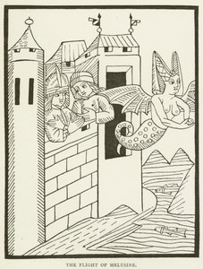 Die Flucht der Melusine (Gravur)