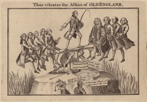 So vibrieren die Angelegenheiten des alten Englands (Gravur) von (after) English School