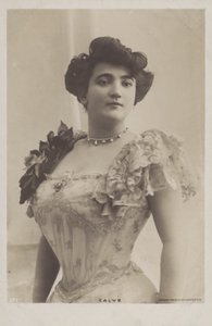 Emma Calvé, französische Opernsängerin (s/w Foto)