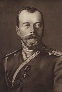 Nikolaus II., Zar von Russland (s/w Foto) von (after) English photographer