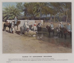 Dairos oder einheimische Gendarmen von (after) French Photographer