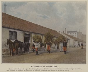 Die Futterkolonne von (after) French Photographer