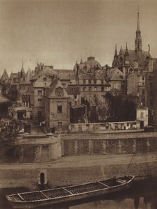 Der Justizpalast, gesehen vom Quai des Orfevres im Jahr 1862