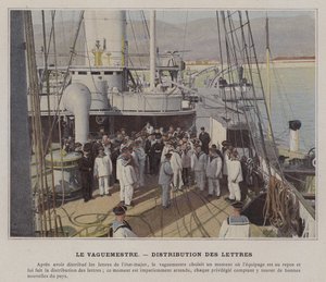 Der Feldpostmeister, Briefverteilung von (after) French Photographer