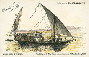 Dahabieh, auf dem Nil, Transport von Touristen und Waren