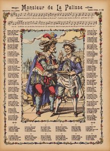 Monsieur de la Palisse (farbige Gravur)