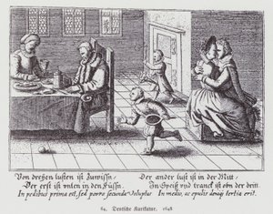 Deutsche Karikatur von (after) German School