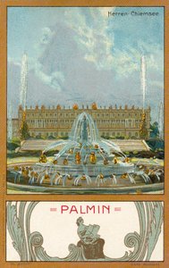 Schloss Herrenchiemsee, Bayern (Chromolithografie)