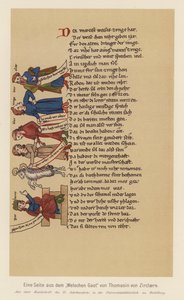 Seite aus Der Waelsche Gast, von Thomasin von Zirclaere