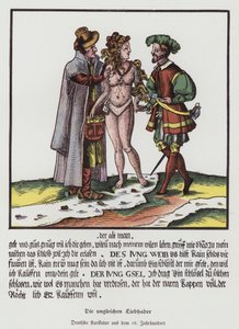 Die ungleichen Liebhaber, deutsche Karikatur