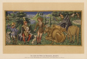 Szene aus Jacopo Sannazaros Gedicht Arcadia