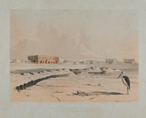 Die zerstörten Kasernen, Cawnpore 1857 von (after) Persian School