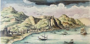 Ansicht der Stadt Málaga, Spanien