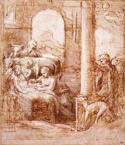 Die Geburt Christi, um 1522 von (c.1489 1534) Correggio
