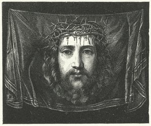 Schleier der Veronika mit dem Porträt Christi