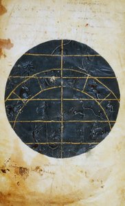Nördliche Himmelskugel, Miniatur, astronomische Tafel von Ptolemäus von (c.90 168)(after) Ptolemy