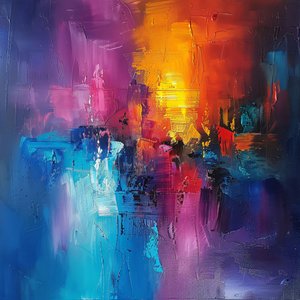 Abstrakte Kunst mit Acrylfarben für gerahmte Wandkunstdrucke