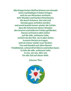 Der leuchtende Stern für eine heile Welt von Johanna Thier