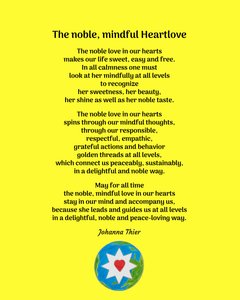 The noble, mindful Heartlove - Version 2 von Johanna Thier