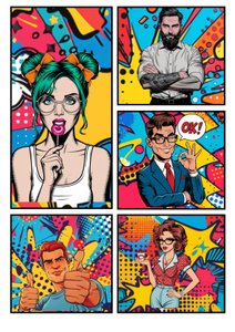 Popart Comic "OK" von Mario Witt