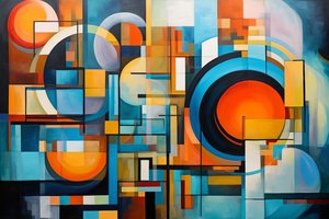 A spiral design, abstract composition, harmony & balance, large canvas prints von F. Abderrahim