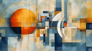 Abstrakte geometrische Formen Hintergrund, Mathematik lehren von F. Abderrahim
