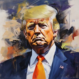 Acryl Donald Trump Malerei