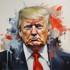 Donald Trump Pop Art Leinwanddruck